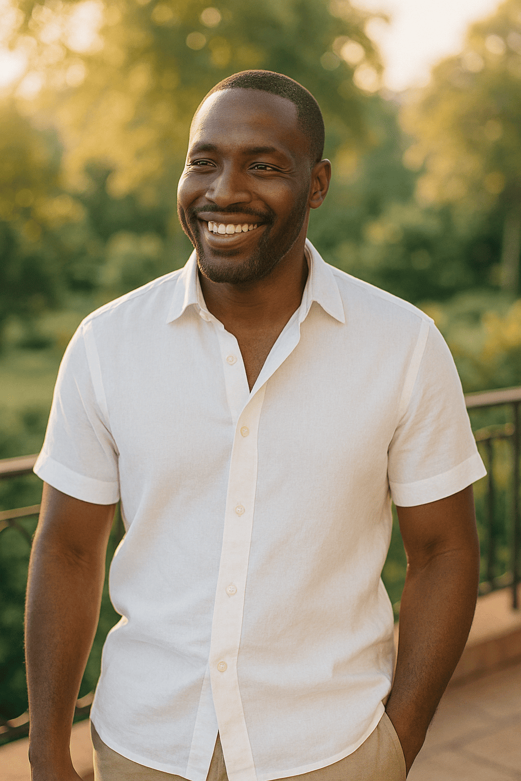 Chemise en Lin Blanc