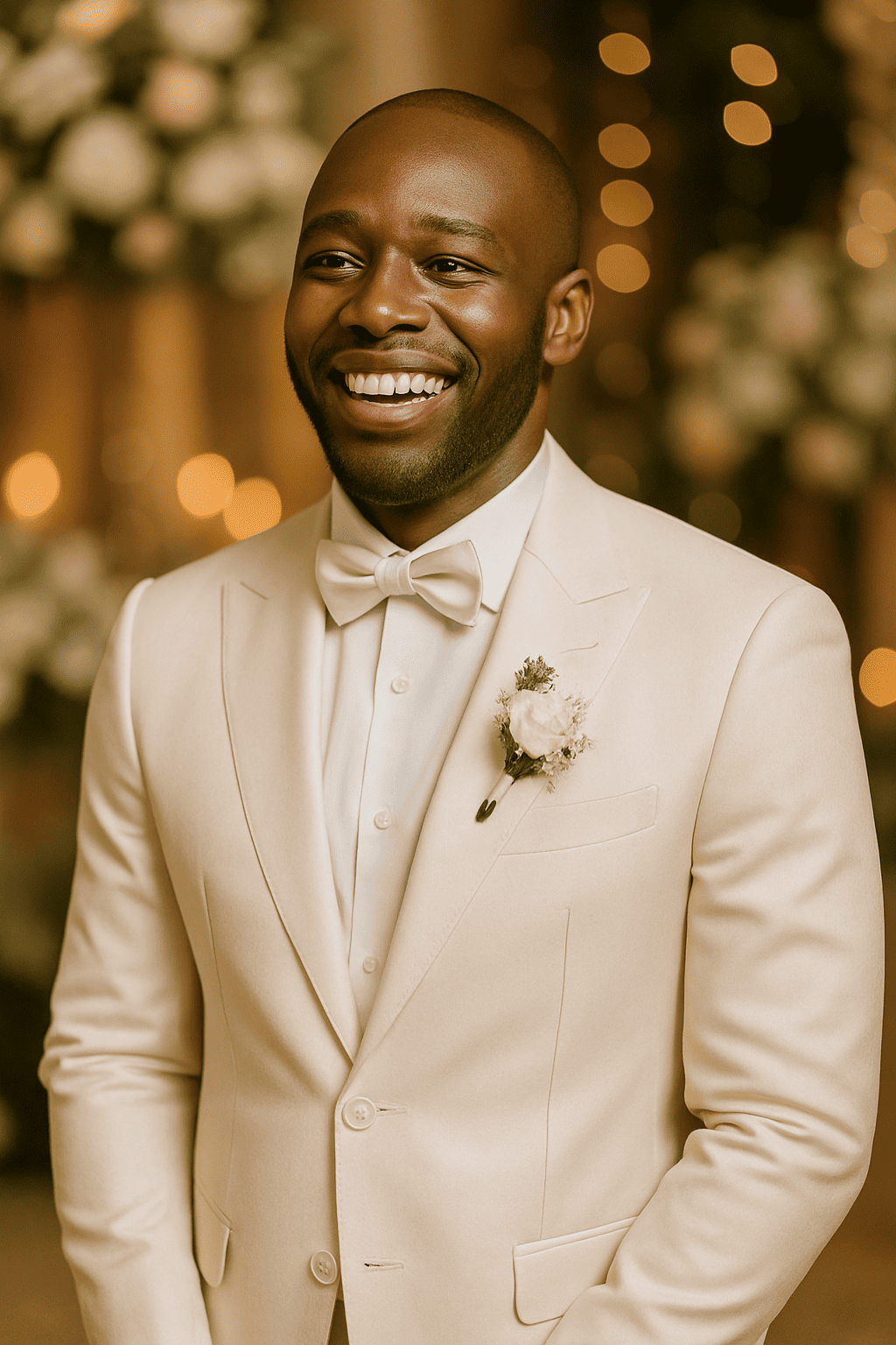 Costume de Mariage Ivoire